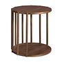Runder Beistelltisch Holzfurnier 45cm 0