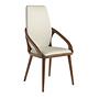 Dining chair faux leather cream 0