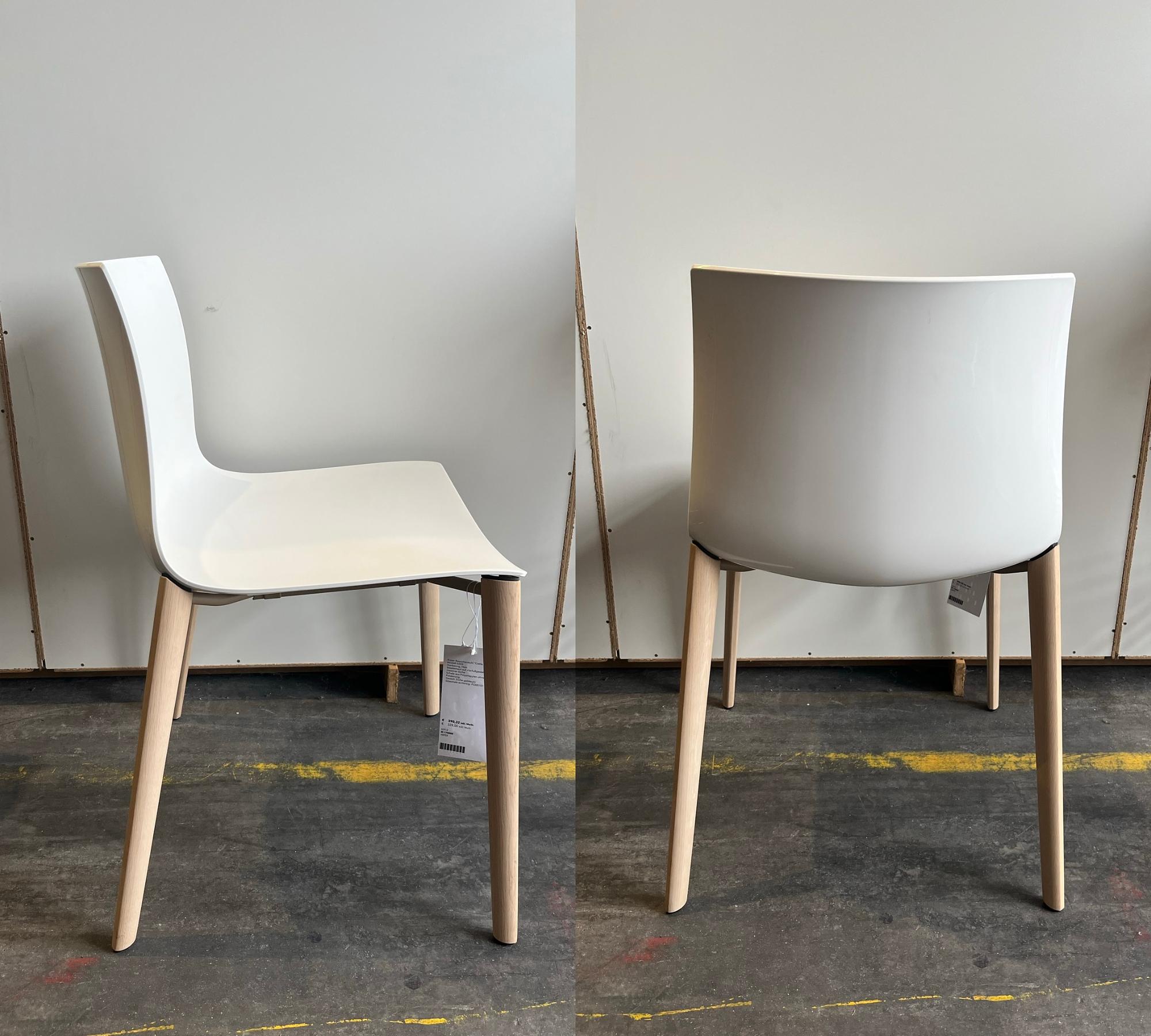 Catifa 46 visitor chair Oak White 3