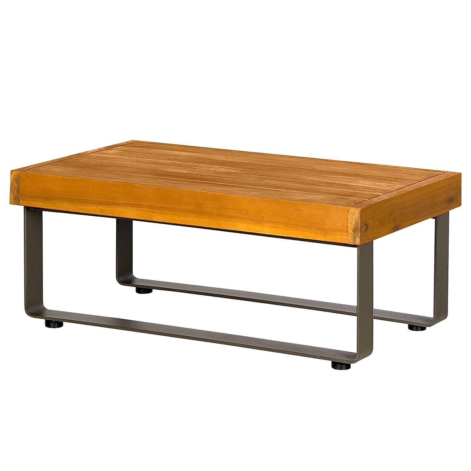 Modulares Anstelltischelement Molou Eisen Akazie Grau Braun 0