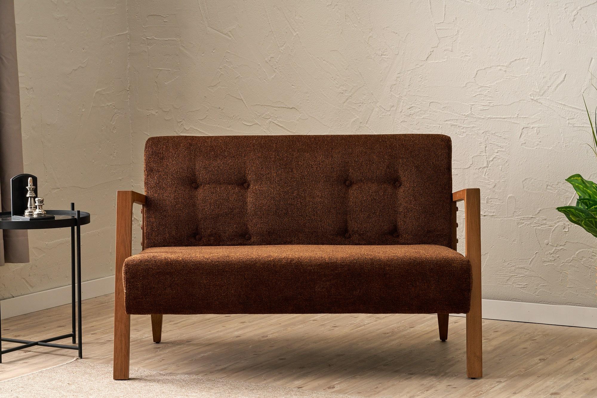 Kemer Sofa Buchenholz Braun 1