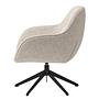 Loungesessel Baracoa Bouclé Stahl Beige Schwarz 3