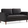 Rome 2-Sitzer Sofa Schwarz 5