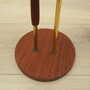Vintage Ashtray Teak Wood Metal Brown 1970s 6