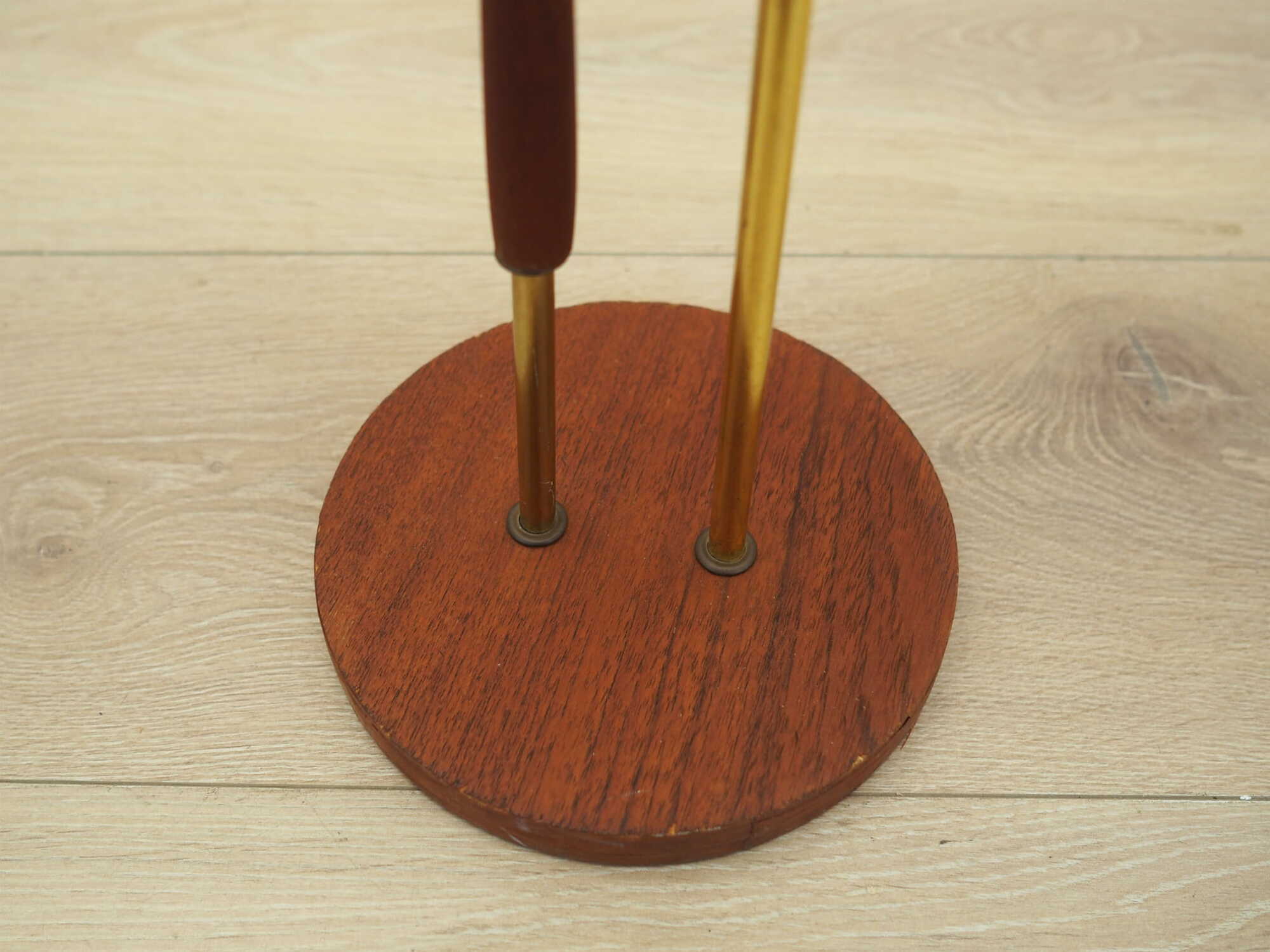 Vintage Ashtray Teak Wood Metal Brown 1970s 6