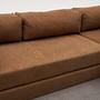 Comfort Schlafsofa Récamiere Rechts Braun 6