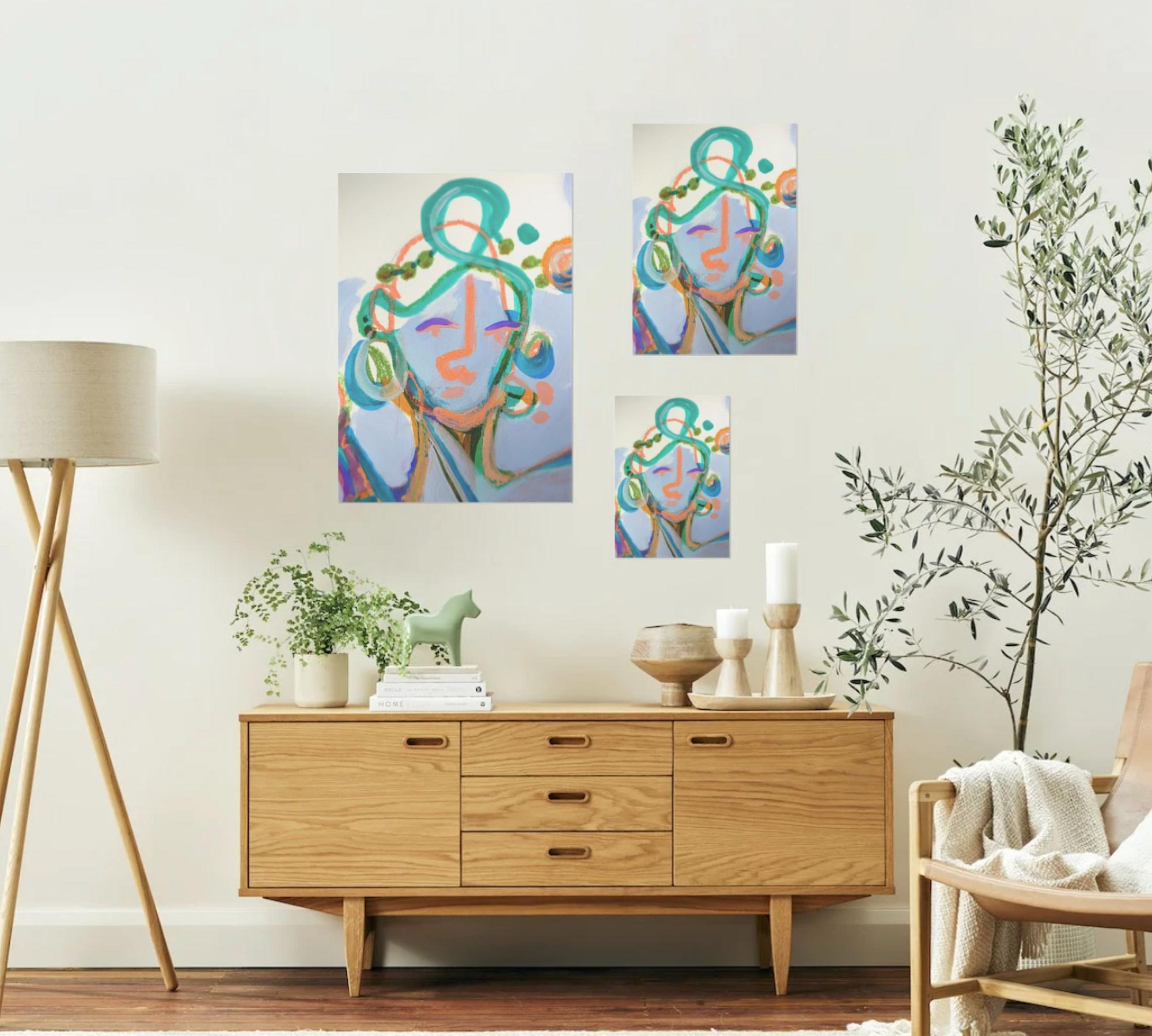 La cara de la Gracia Stampa d'arte Multicolore 6