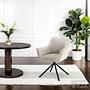Solin Swiveling Armchair Microfiber Beige 1