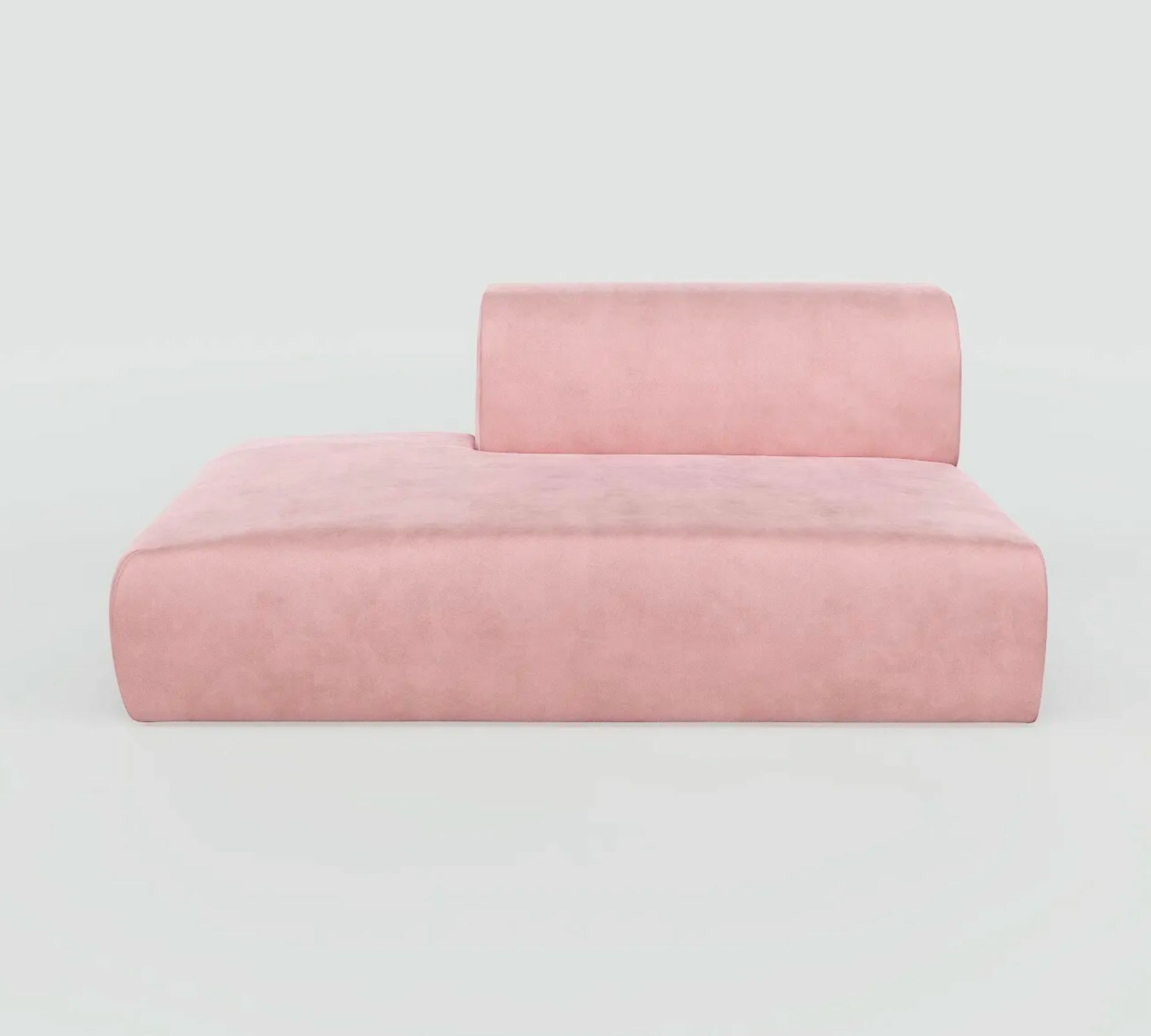 Pyllow Sofa 2-Sitzer Samt Bonbonrosa 1