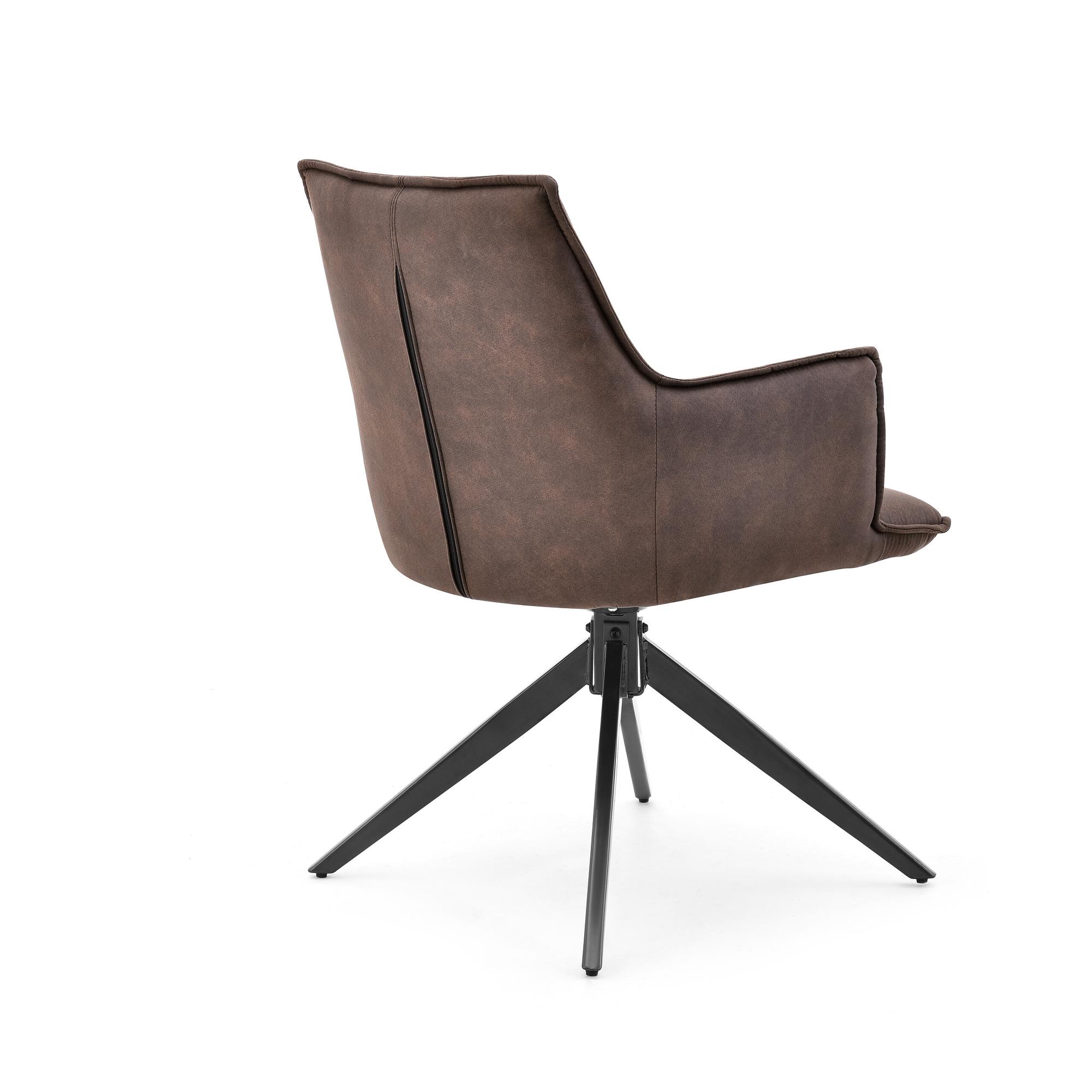 Tavaro Dining Chair Fabric Brown 5