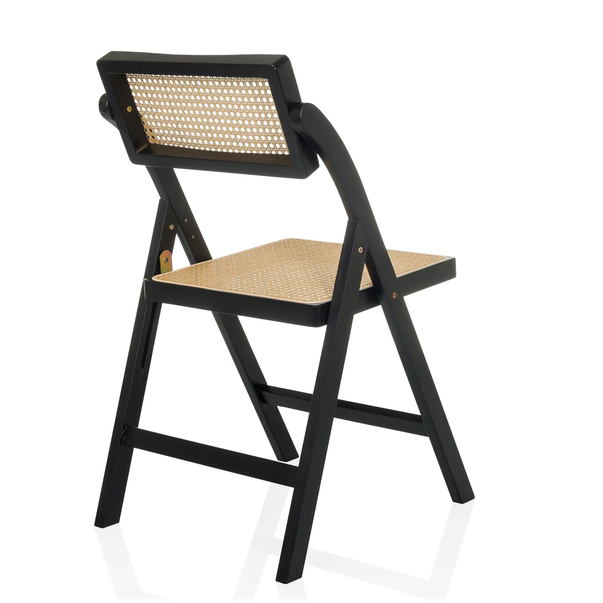 TUDELA BAMBOO Folding Chair Rattan 7