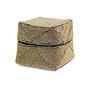 Beaded basket brown 0