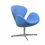 Swan Chair Arne Jacobsen Textil Blau 6