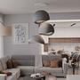 3-Flammig Wabi Sabi Kanso Beams Pendelleuchte Beton Grau 2