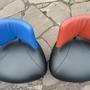 2x Pallone Sessel Leder Chrom Schwarz 5