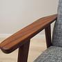 Mahogany Sessel 1960 Jahre 11