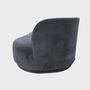 Nora 2-seater module right velvet matt dark grey 6