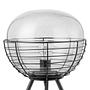 1-Flammig Table lamp Malle Smoked glass Iron 4
