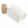 Wandlampe 1-flammig Papier Eichenholz Beige 1