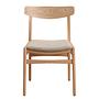 2x Huxford Esszimmerstuhl Massivholz Beige 1