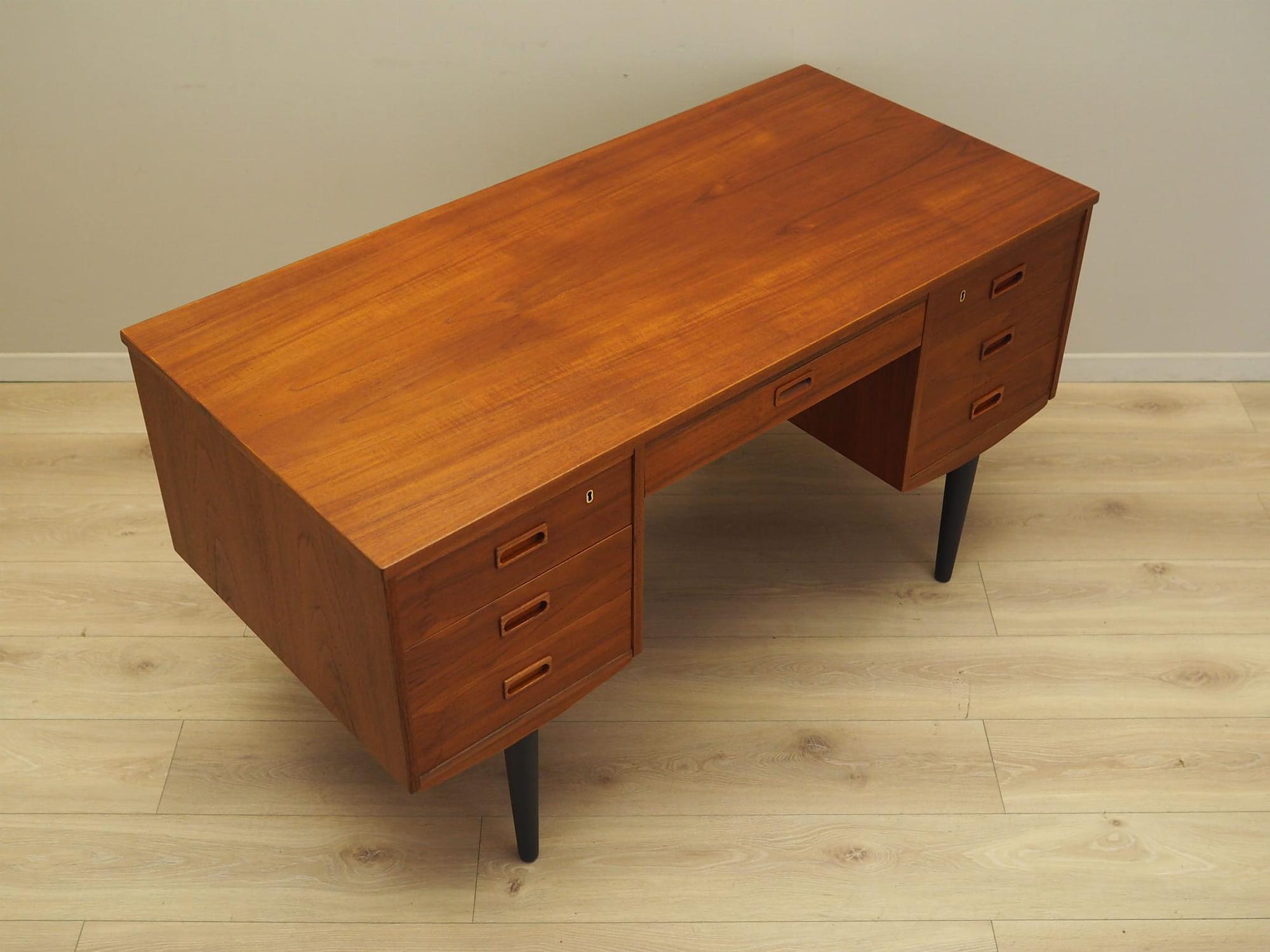 Schreibtisch Teakholz 1970er Jahre 5