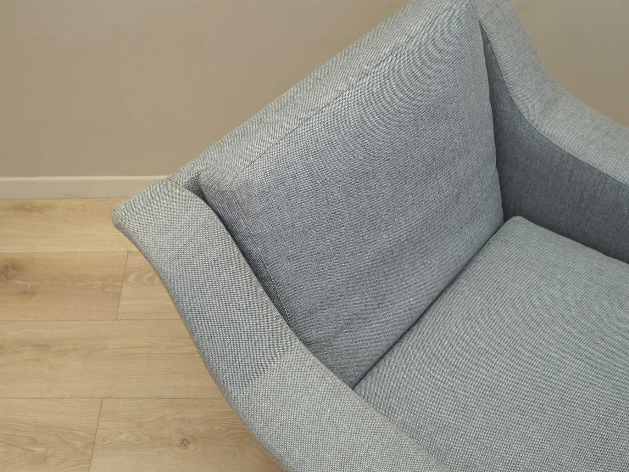Armchair Textile Wood Grey 1960s 9