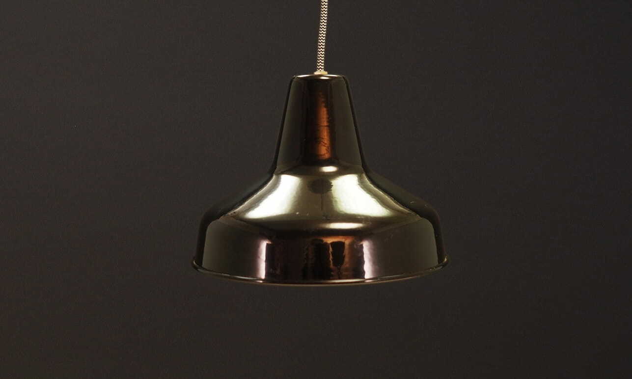 Vintage Pendelleuchte Metall Schwarz 1960er Jahre 1