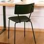 Jara Stuhl Metall Holz Textil Schwarz 1