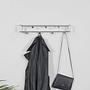Wall coat rack Welbeck Silver 2