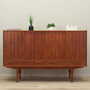 Vintage Highboard Teakholz Braun 1970er Jahre 1