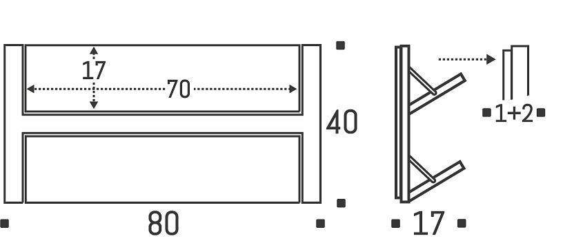 Fläpps Shoe Rack Wood Black 80 x 40cm 2