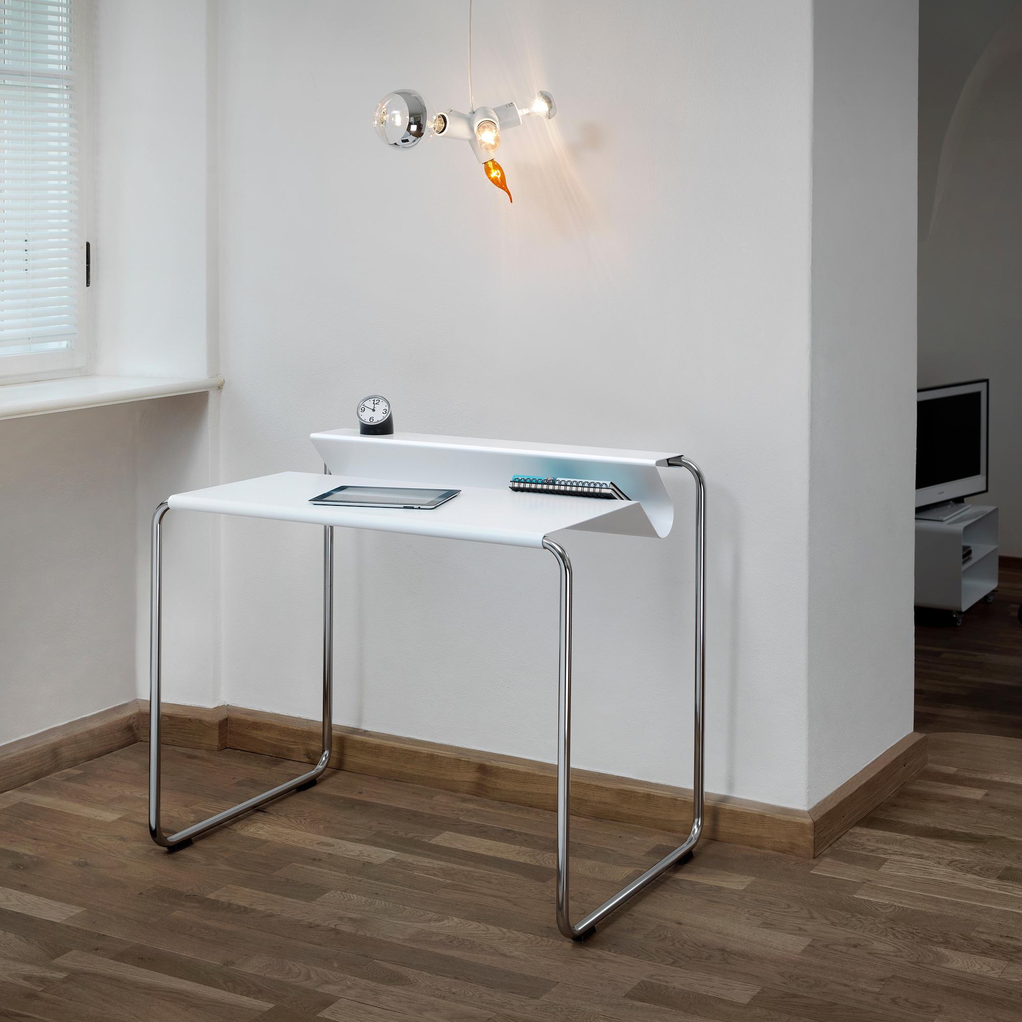 PS 07 Sekretär Stahl Signalweiß 6