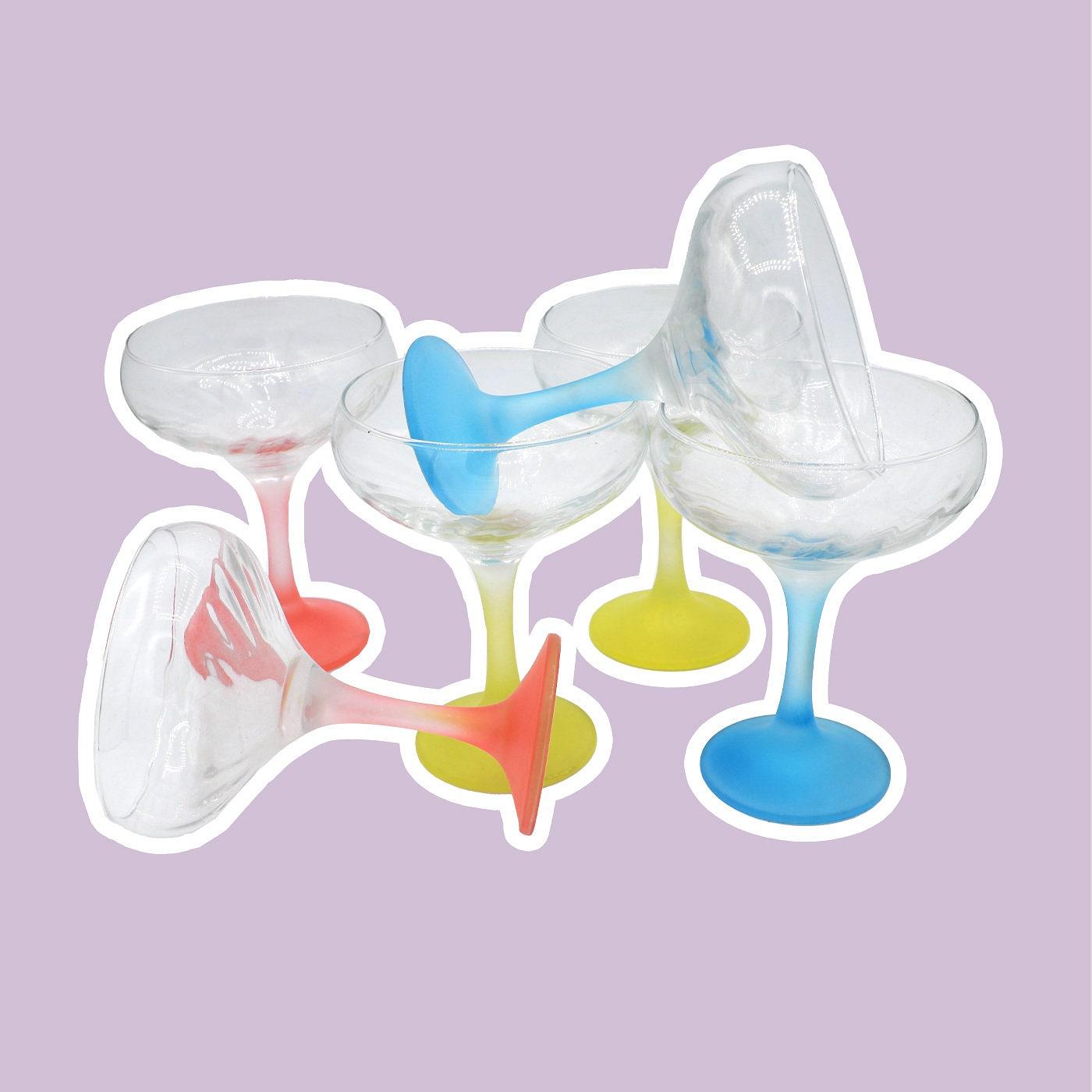 6x Coppe da champagne vintage / Bicchieri da spumante Italia anni '50 1