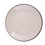Plate set 18-piece Porcelain Cinnamon brown 5