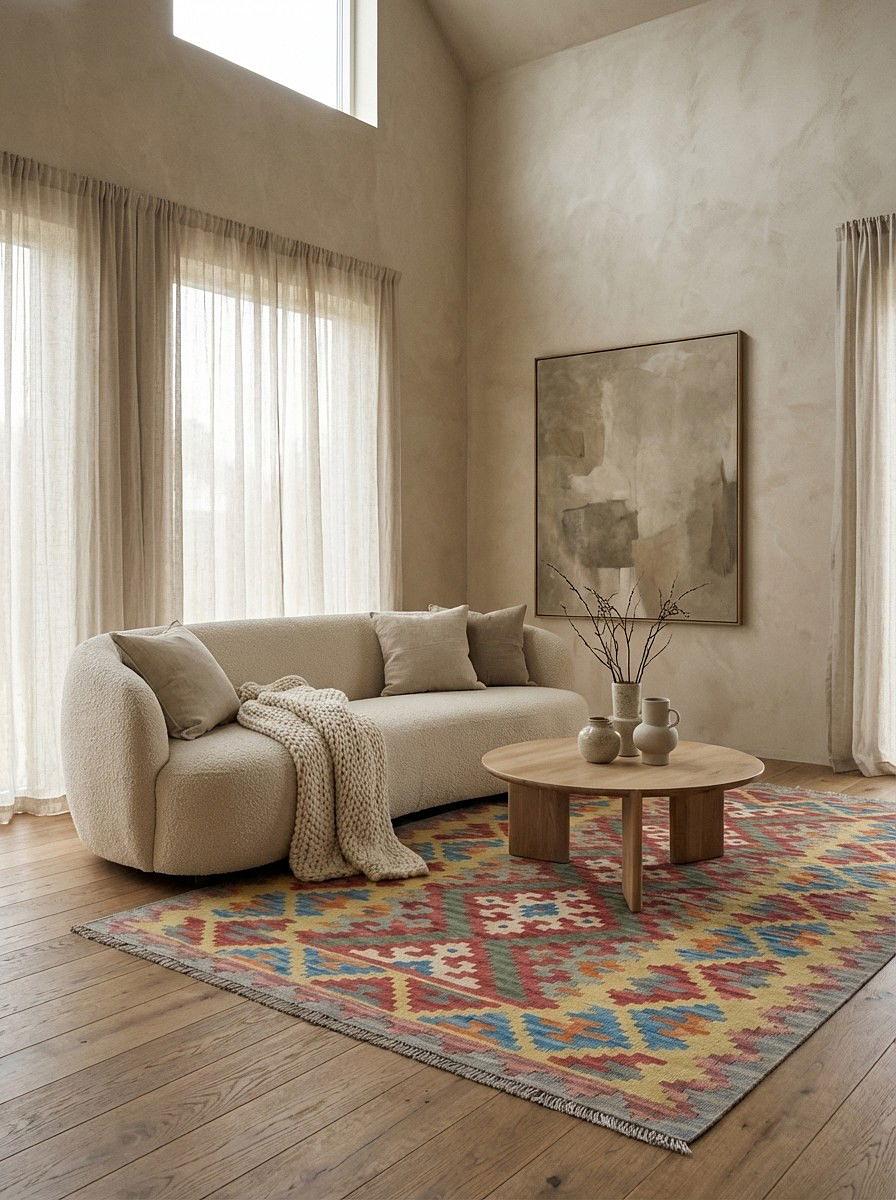 Kelim Gashgai Wool Multicolored 8