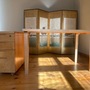 Vintage Alvar Aalto L-leg Schreibtisch & Rollcontainer Natur 0