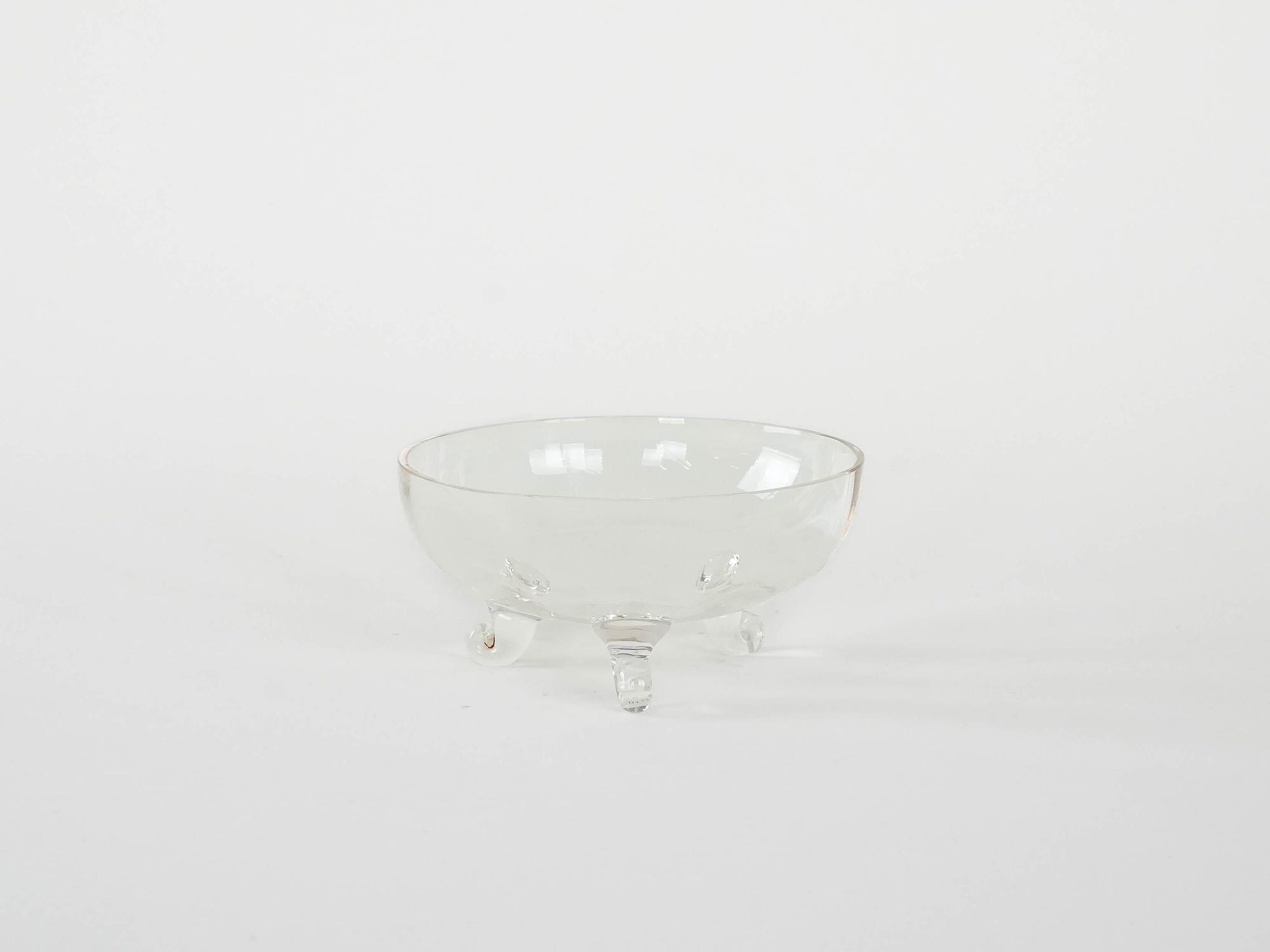 Glaskaraffe Transparent 1970er Jahre 2