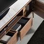 Lowboard Walnut wood Marble look 4