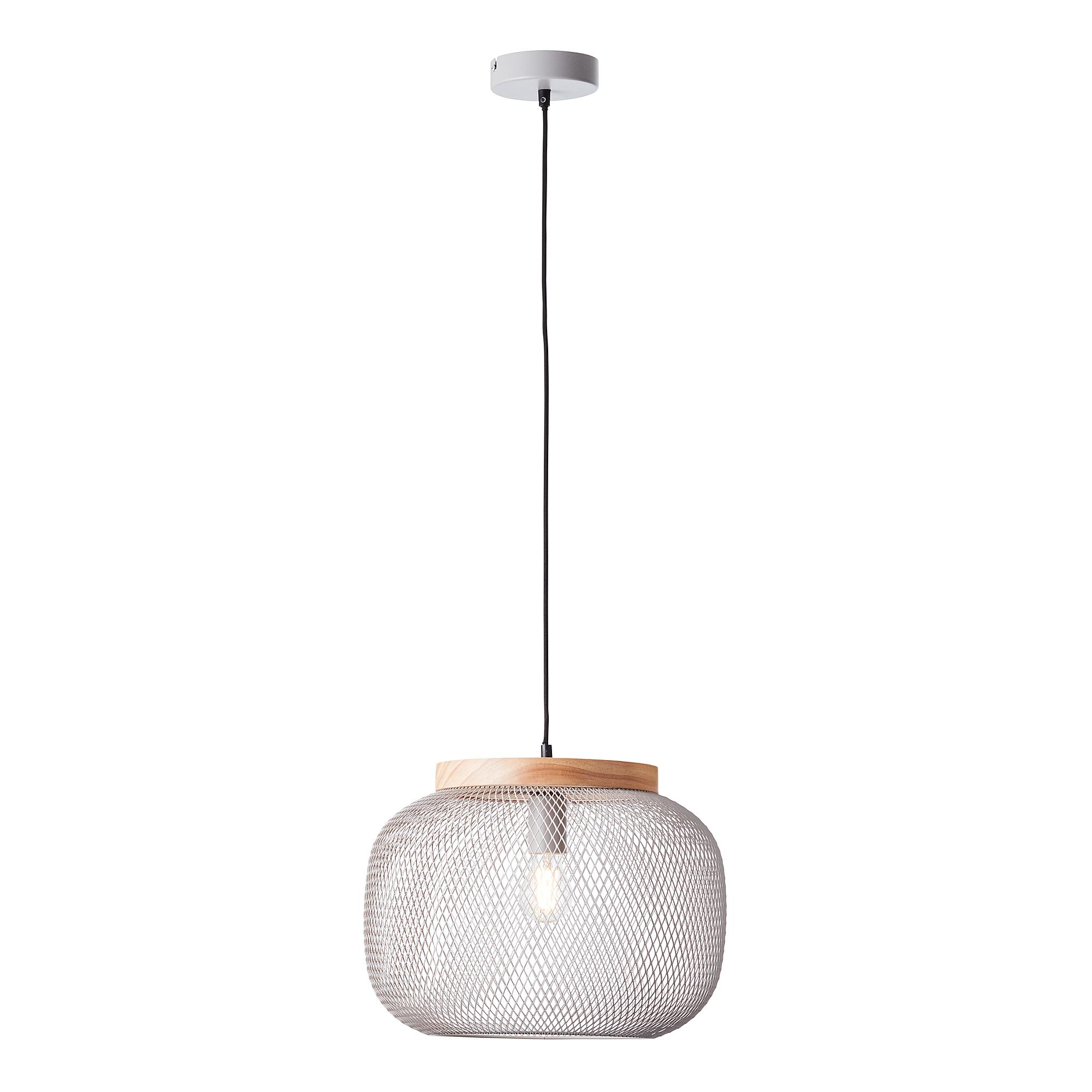 Pendelleuchte Giada 1-Flammig Eisen Kiefer Grau 3