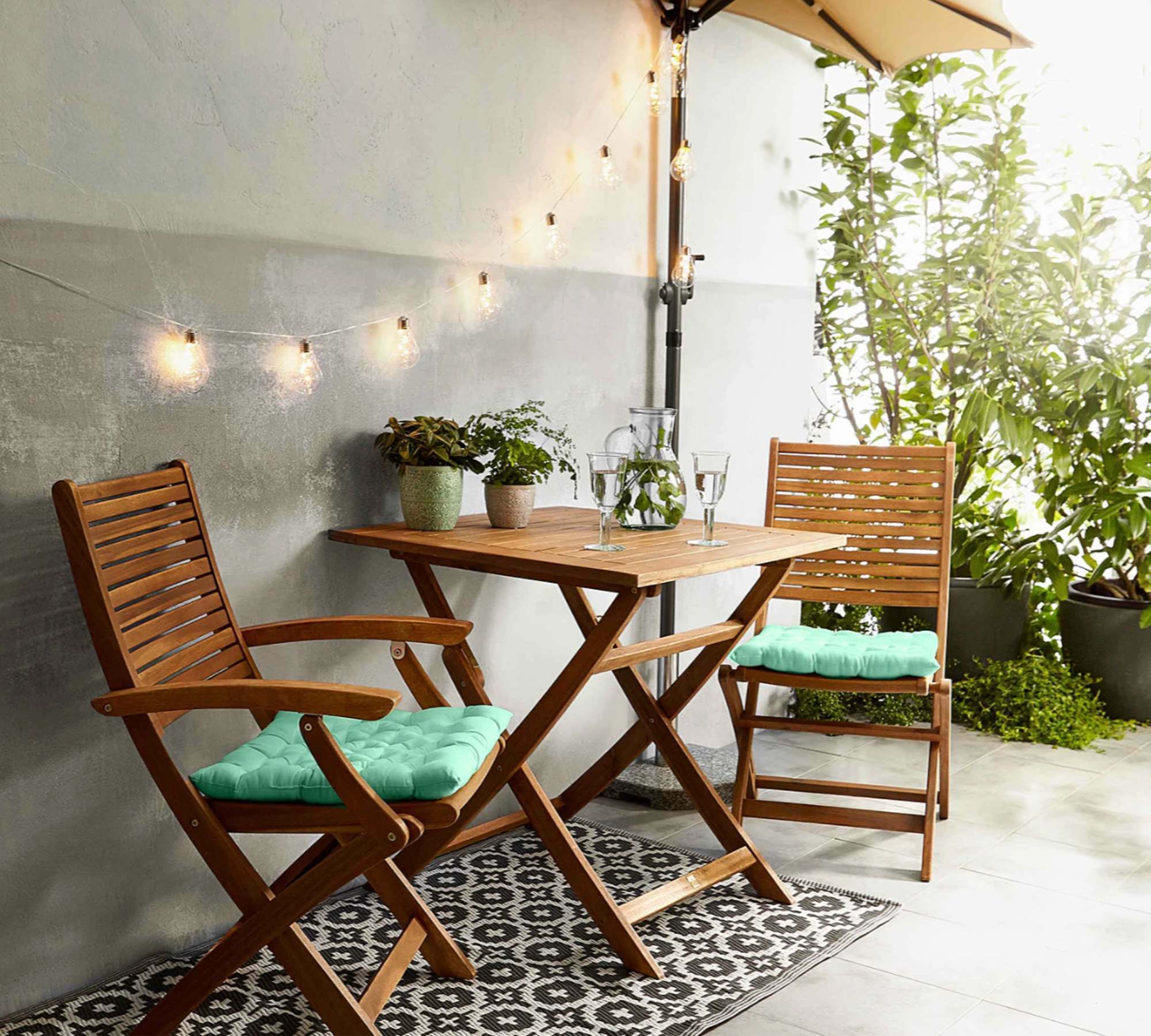 Gartentisch Akazienholz Braun 0