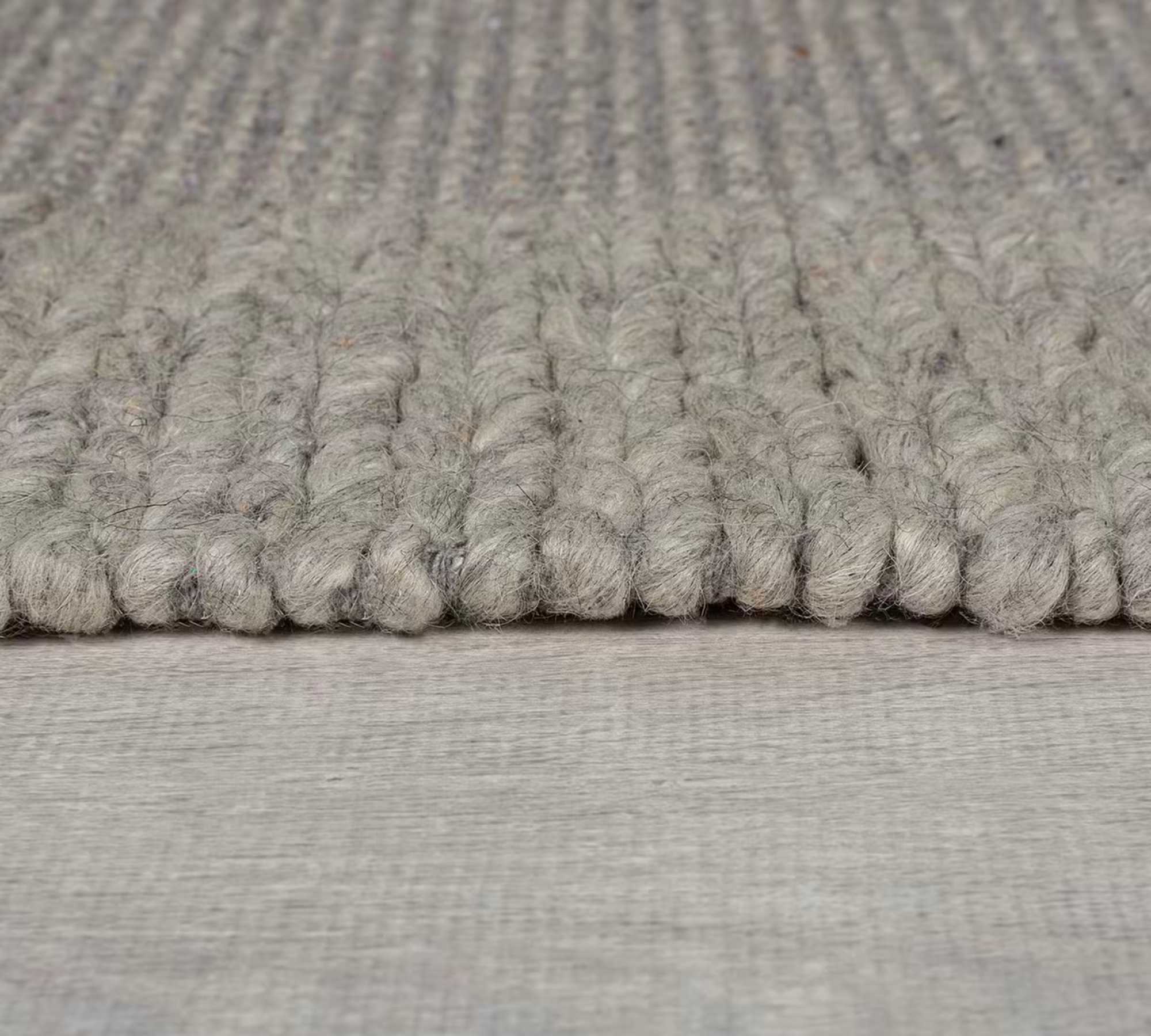 Rug Carpet Wool Grey 160 x 230 cm 2