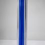 Vintage Postmodern Kerzenständer Glas Blau 1990er Jahre 4