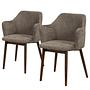 Armchair SKAUO Set of 2 Taupe 0