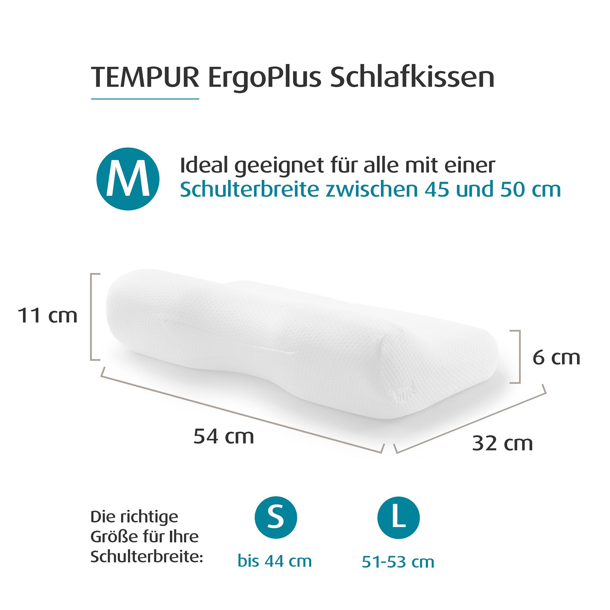 TEMPUR® ErgoPlus MDV Sleeping Pillow M 1