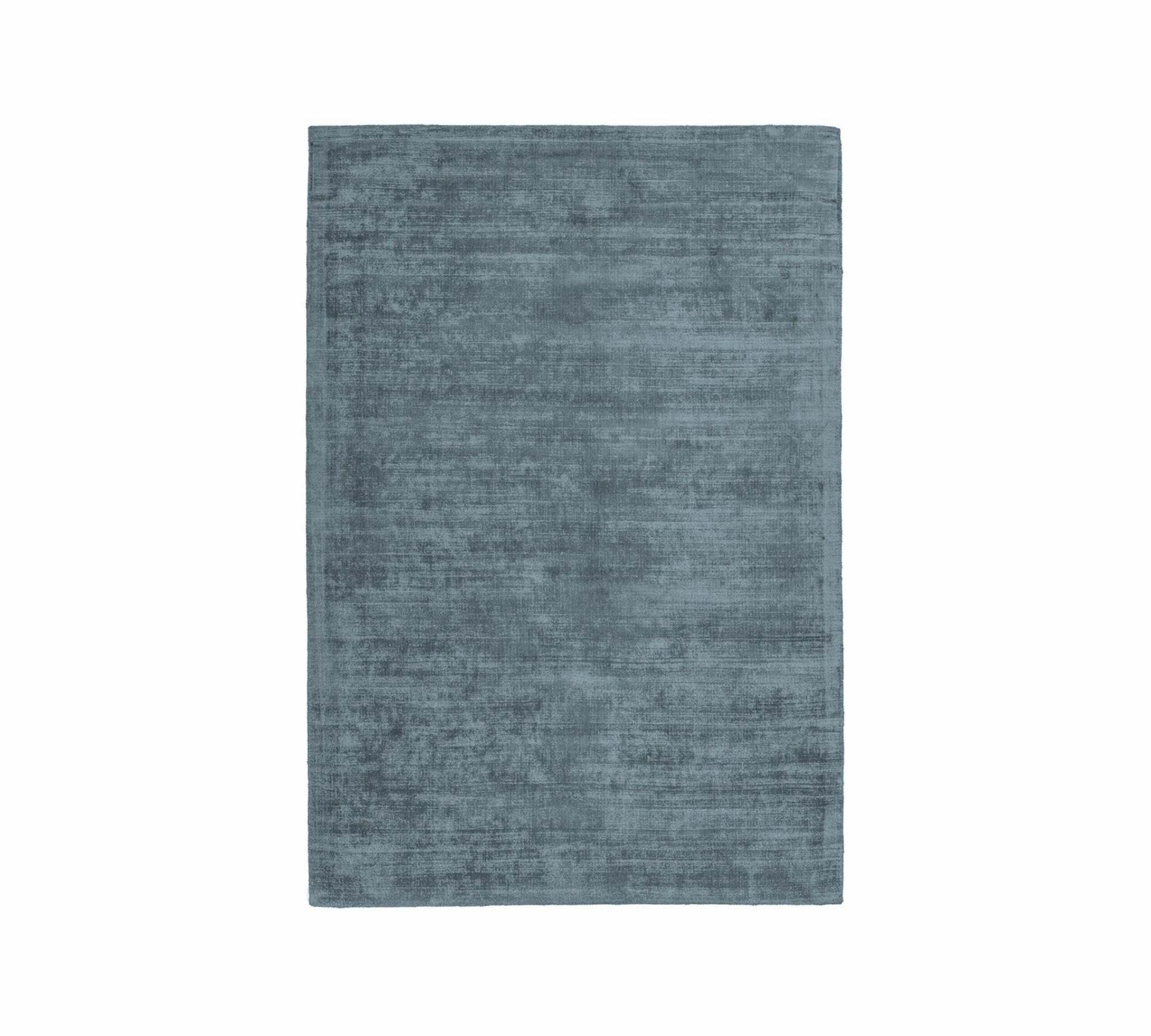 Kurzflorteppich Bambusseide Blau 120 x 170 cm 0