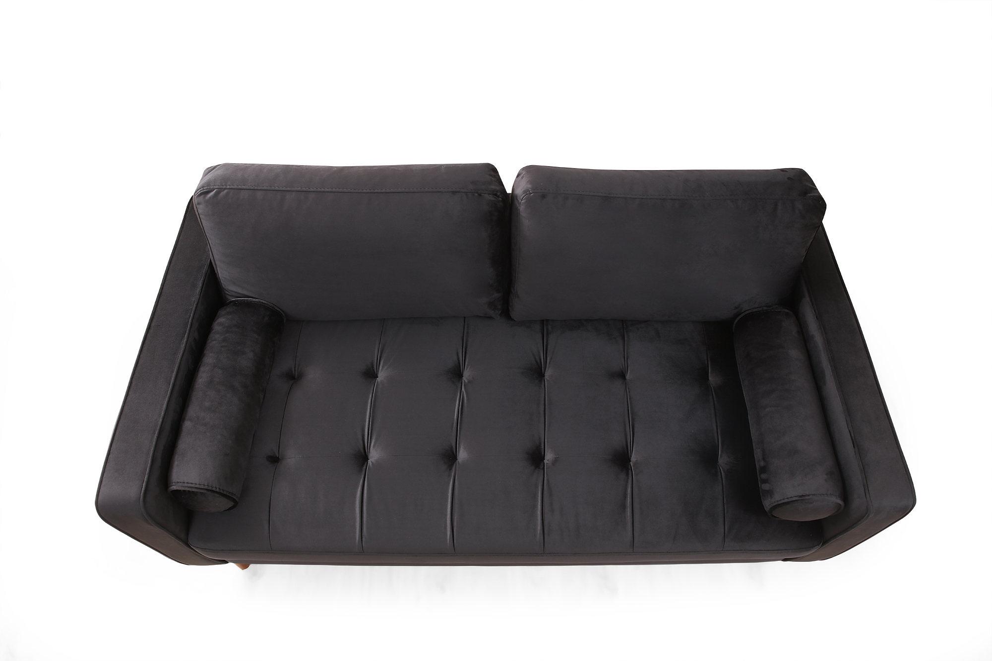 Rome 2-Sitzer Sofa Schwarz 3