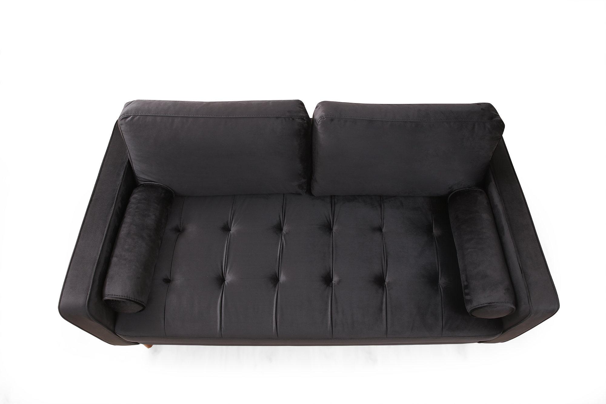 Rome 2-seater sofa Black 3