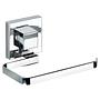 Toilettenpapierhalter Quadro Edelstahl Rostfrei ABS Chrom 0