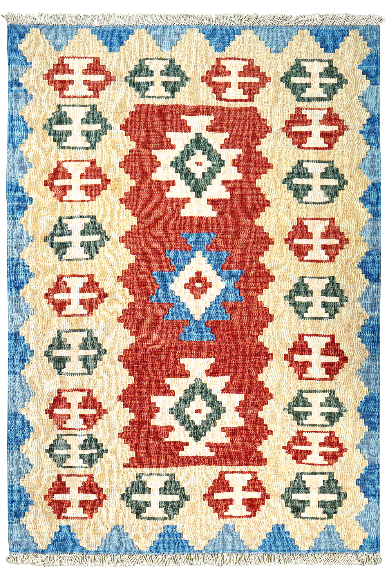 Kilim Gashgai Teppich Mehrfarbig 0