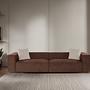 Lora 4-seater sofa brown 2
